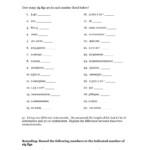 Significant Figures With Math Review Worksheet