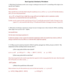 Specific Heat Worksheet Answer Key Briefencounters