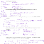 Specific Heat Worksheet Answer Key Db excel