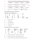 Spice Of Lyfe Chemical Equations And Reactions Chapter 8 Test