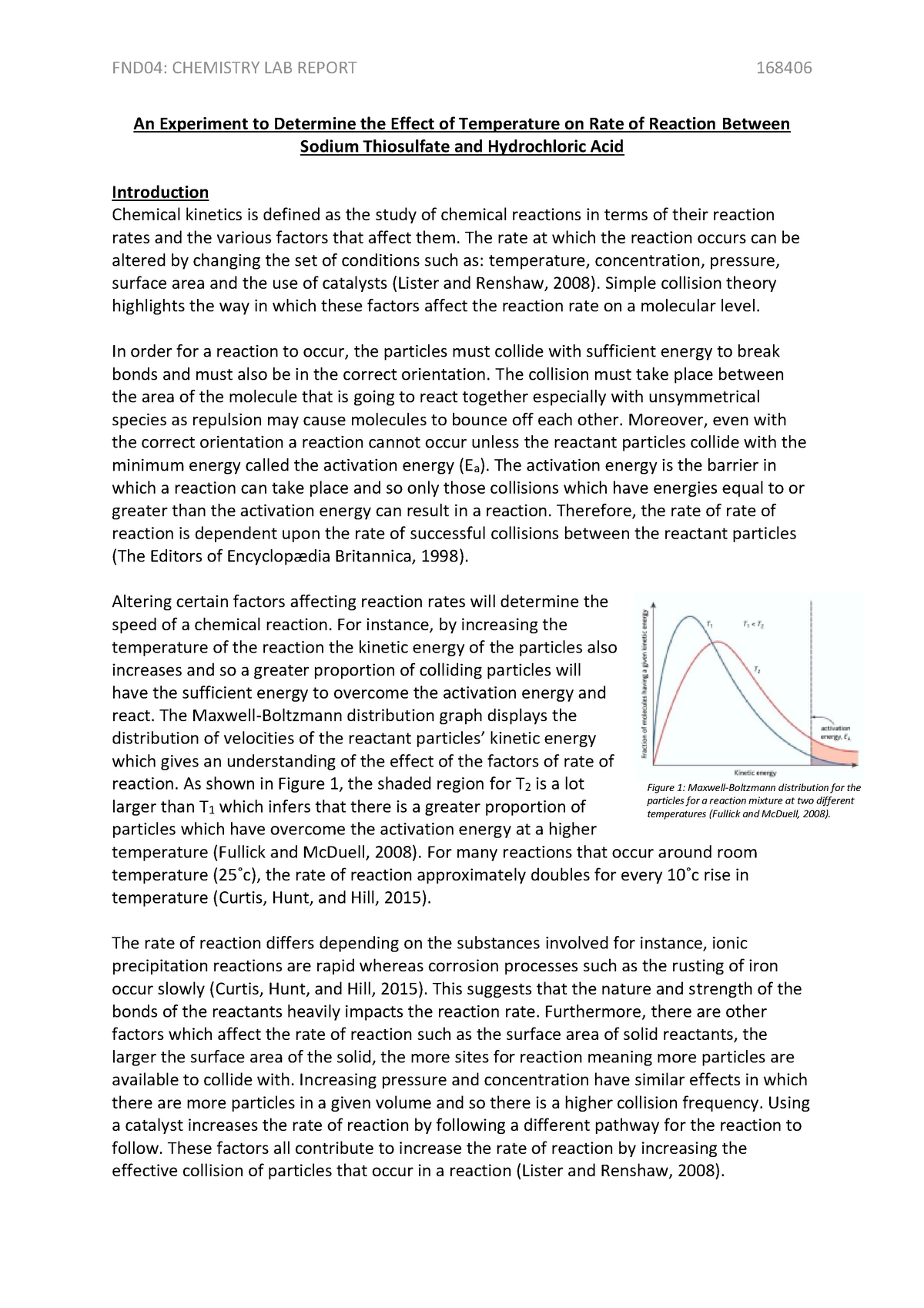 Spice Of Lyfe Chemical Reaction Lab Report