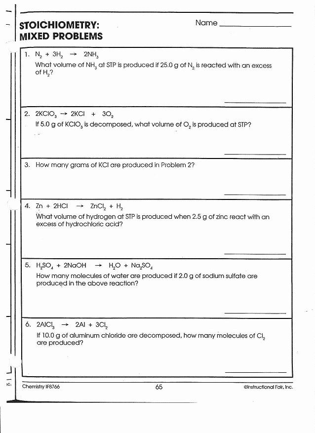 Stoichiometry Percent Yield Worksheet Worksheet