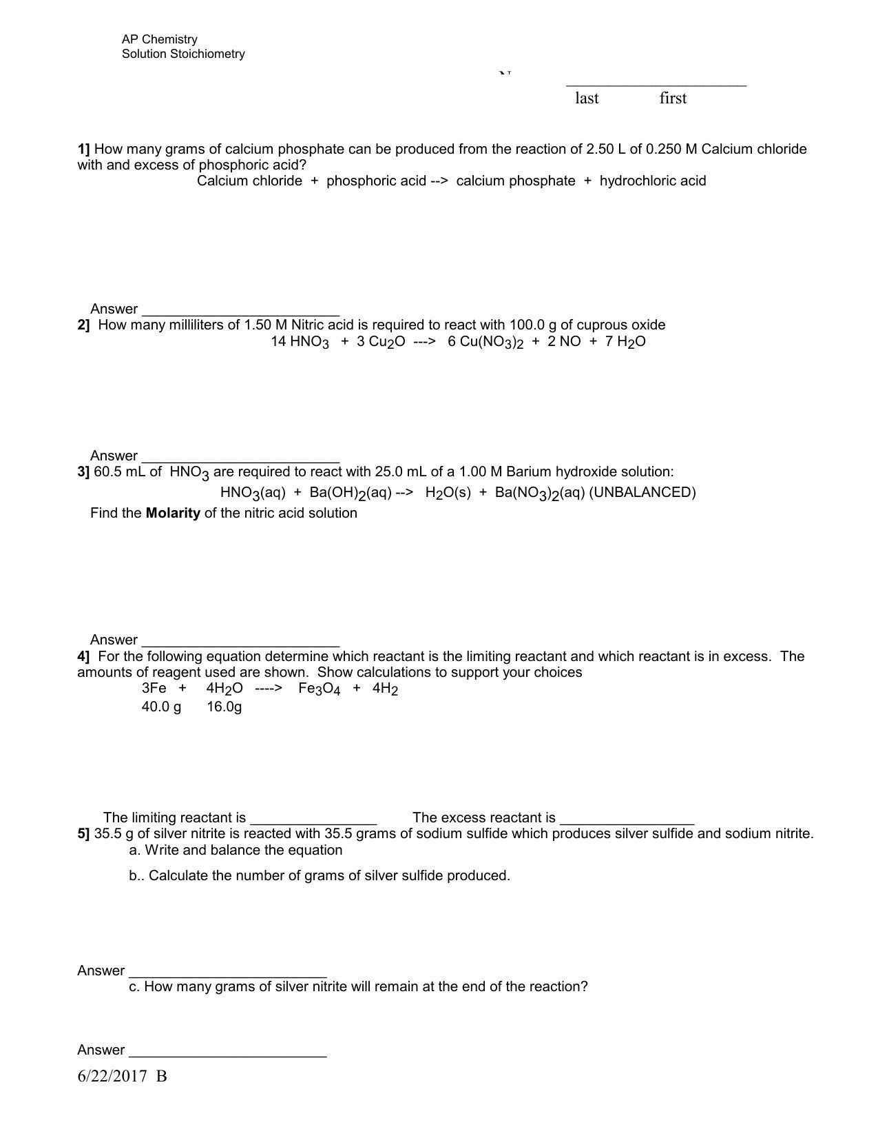 Stoichiometry Worksheet Pogil Stoichiometry Answer Key Waltery 