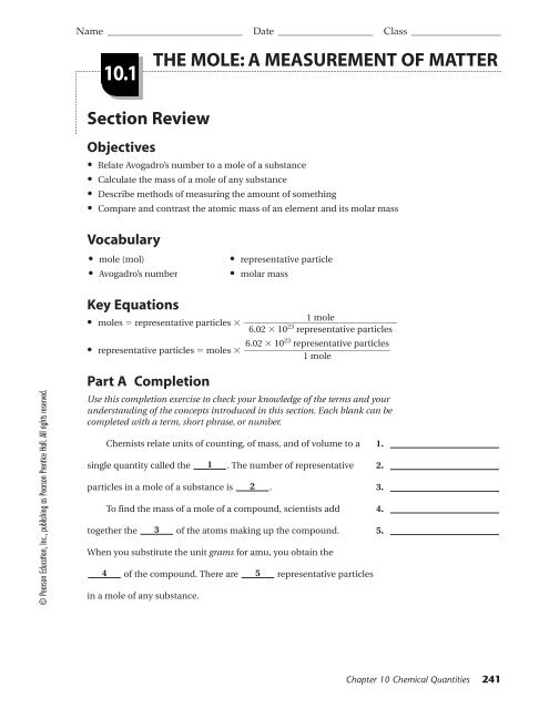 The Mole And Avogadros Number Worksheet Answers Nidecmege