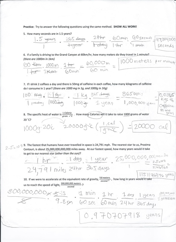 Topic 2 1 Dimensional Analysis Worksheet Ivy s Chemistry Blog