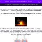 Understand How Exothermic And Endothermic Reactions Relate To Chemical