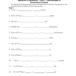 Unit 1 Worksheet 6 General Chemistry Dimensional Analysis