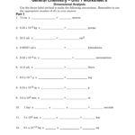 Unit 1 Worksheet 6 General Chemistry Dimensional Analysis