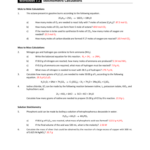 Unit 8 Stoichiometry Worksheet 1 Answers Worksheet Today