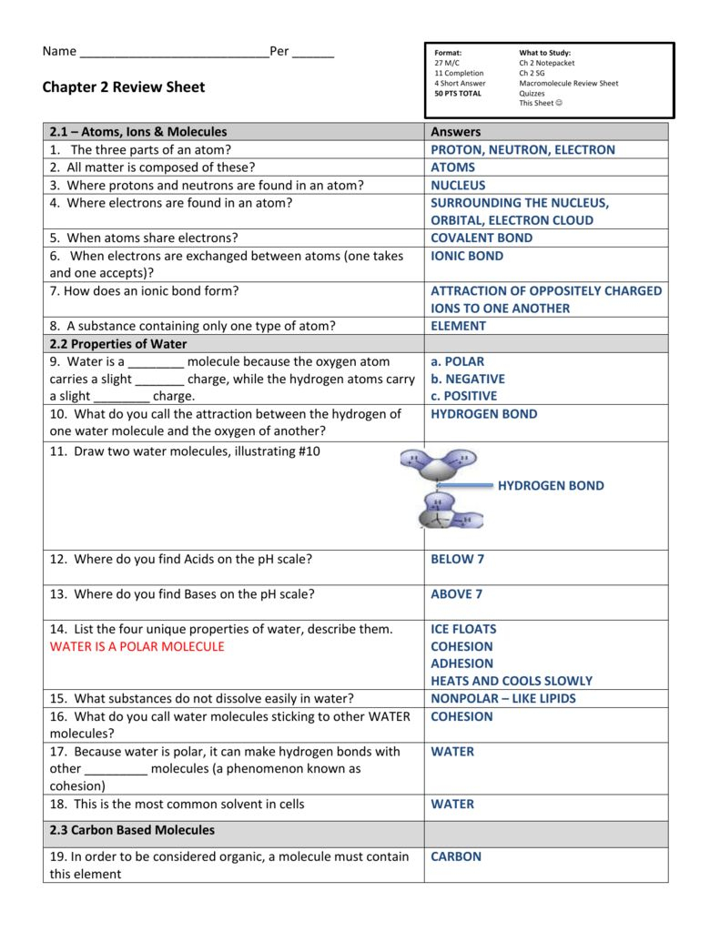 Water The Nearly Universal Solvent Worksheet Answers JOMKITAMAKAN