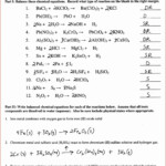 Word Equations Worksheet Chemistry If8766 Answers Uncategorized