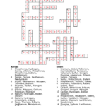 Worksheet Elements Compounds And Mixtures Crossword Puzzle Answer Key