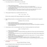 Worksheet Percent Purity And Percent Yield