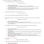 Worksheet Percent Purity And Percent Yield