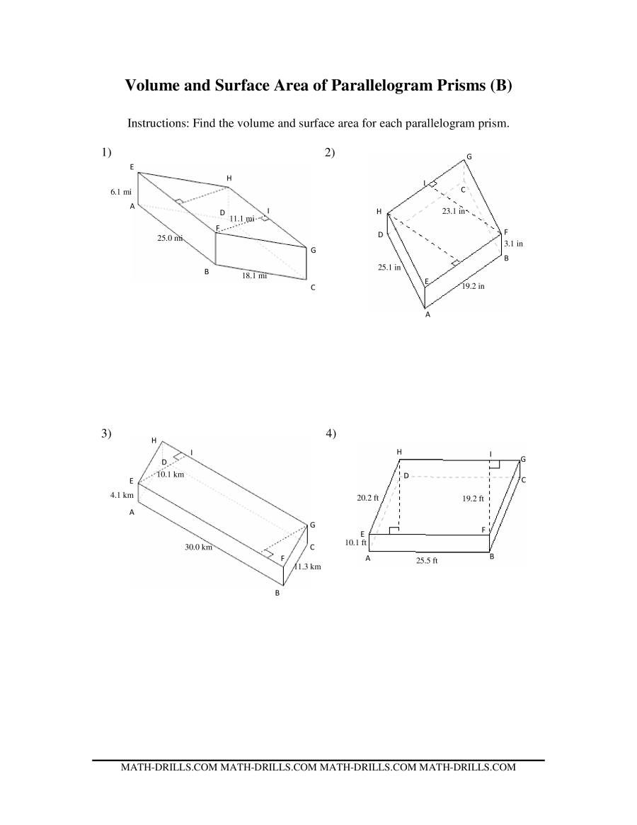 30 Area Of Parallelogram Worksheet Education Template