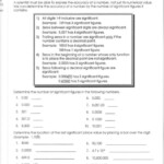 30 Calculations Using Significant Figures Worksheet Worksheet Project