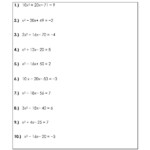 30 Completing The Square Worksheet Education Template