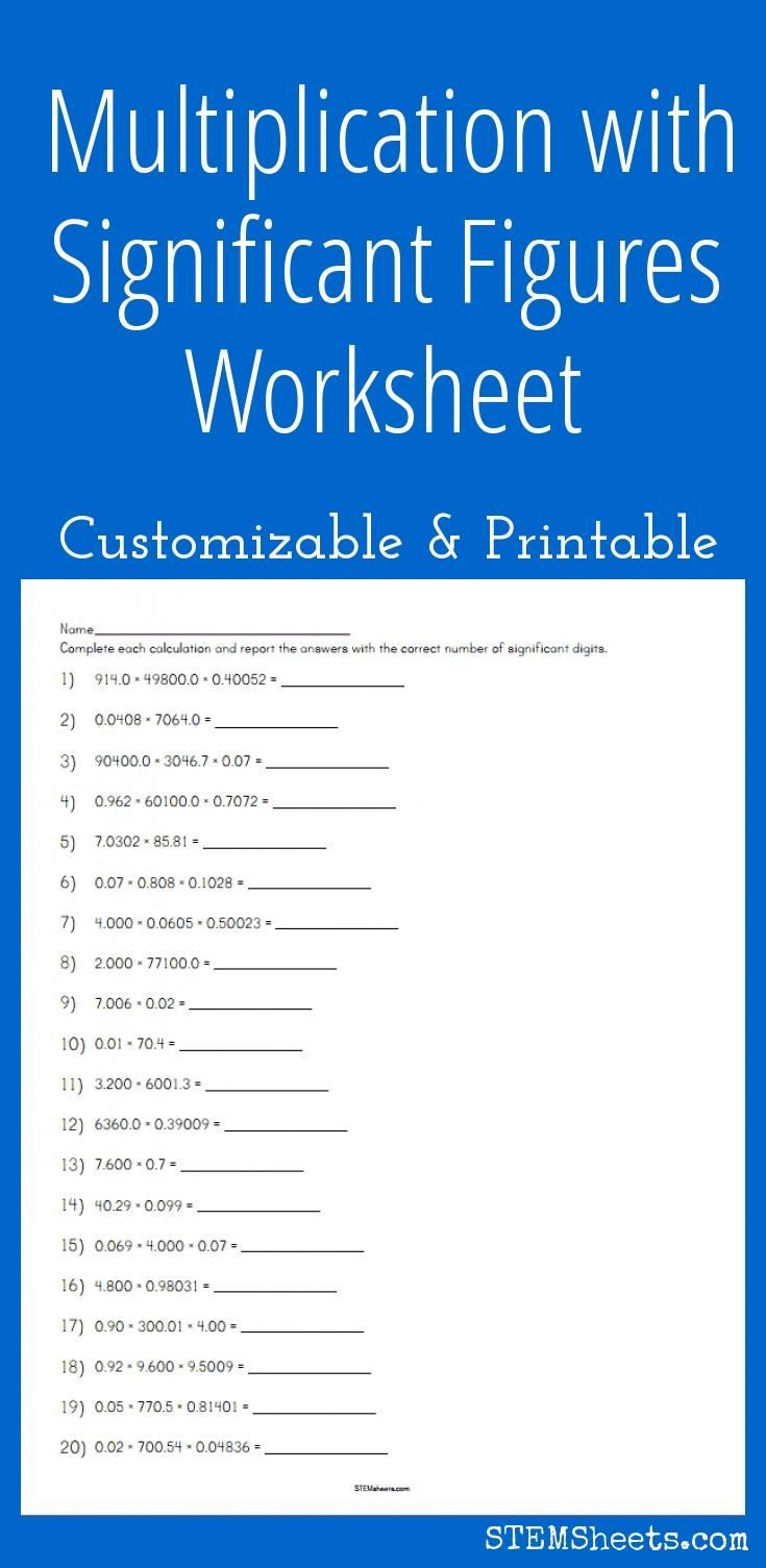 30 Significant Figures Worksheet With Answers Education Template