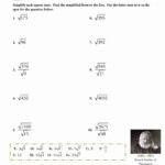 30 Simplifying Square Roots Worksheet Education Template