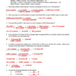 31 Molarity Worksheet Answer Key Education Template