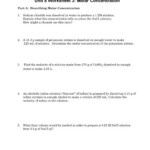 32 Molarity Worksheet Answer Key Support Worksheet