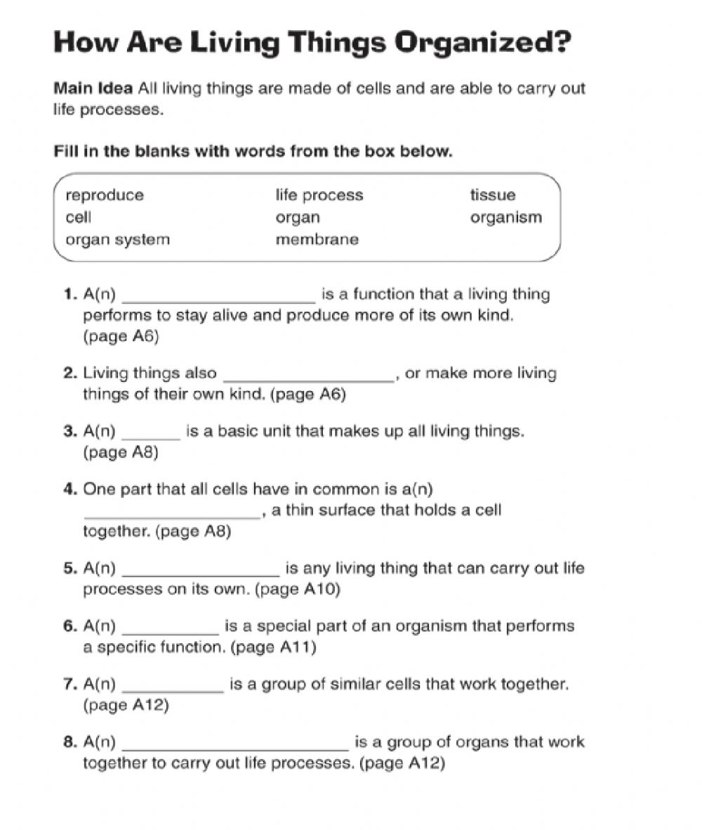 34 Chemistry Of Living Things Worksheet Answers Support Worksheet