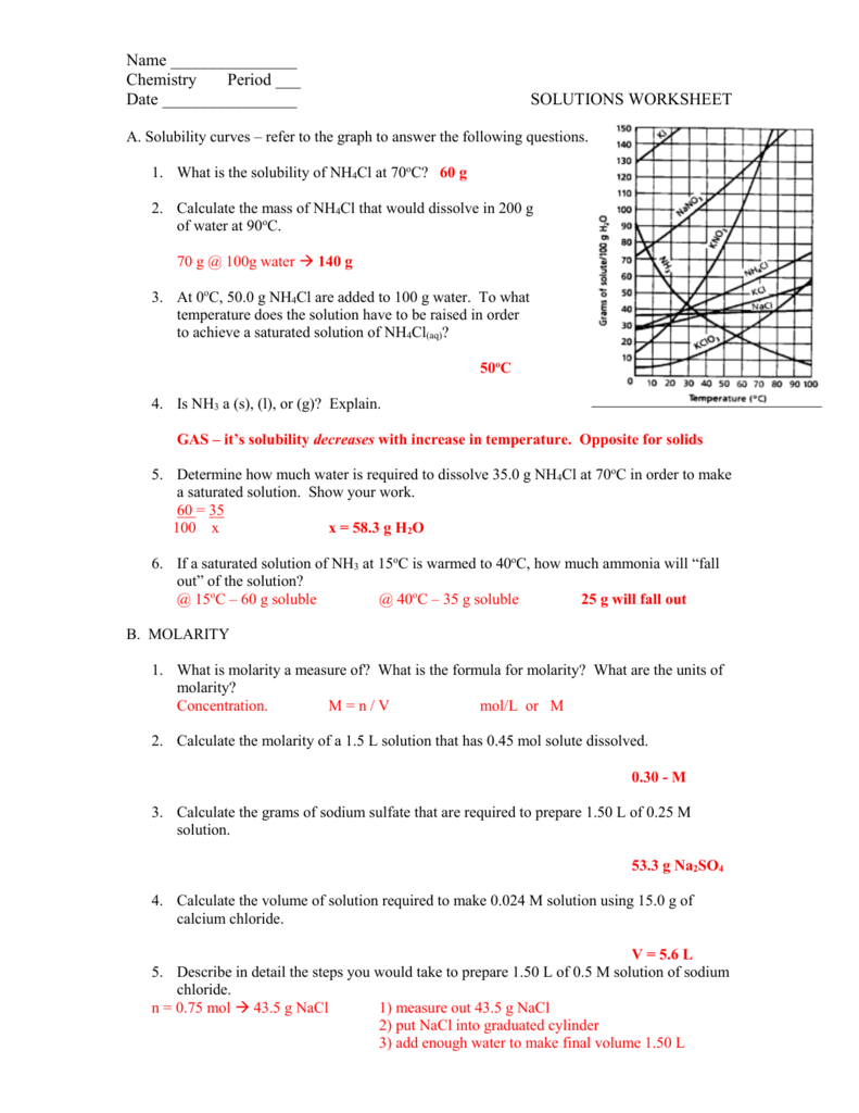 35 Molarity Worksheet Answers Chemistry Notutahituq Worksheet Information