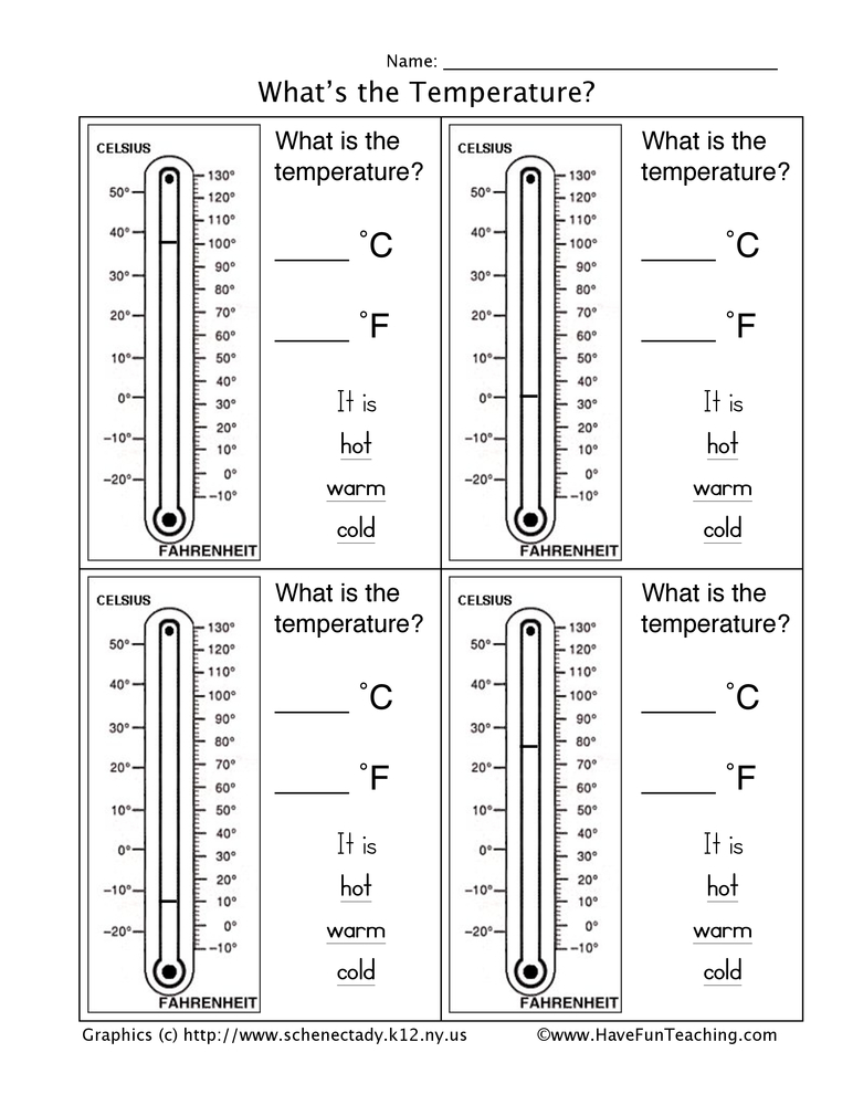 35 Temperature And Its Measurement Worksheet Worksheet Resource Plans