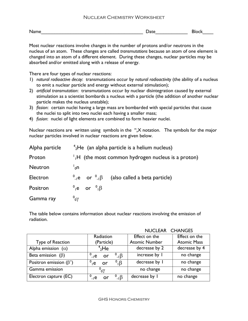 41 Atomic Structure And Nuclear Chemistry Worksheet Answers Combining