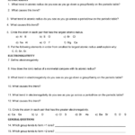 8 Pics Trends Of The Periodic Table Worksheet Part 1 Answer Key And