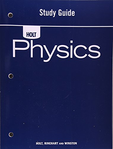 9780030368264 Holt Physics Study Guide AbeBooks HOLT RINEHART 