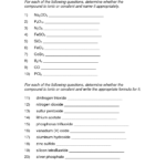 Acids And Bases Nomenclature Worksheet Worksheet