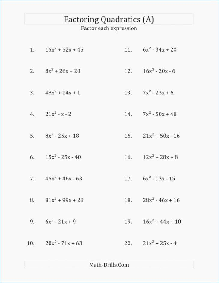 Answer Key Factoring Monomials Worksheet Wallpaper Cosmic