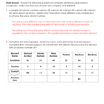 Answer Key For Atomic Structure Worksheet