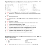 Atomic Structure And Chemical Bonds Worksheet Answer Key