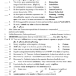 Atomic Structure Review Worksheet Answer Key Islero Guide Answer For