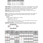 Atoms Isotopes And Ions Worksheet Preschool Printable Sheet