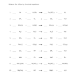 Balancing Act Worksheet Answer Key Worksheet