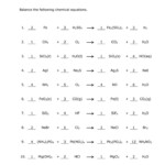 Best Of Periodic Table Quiz 1 20 Chemical Equation Balancing