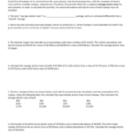 Calculating Average Atomic Mass Worksheet Answers Worksheet List