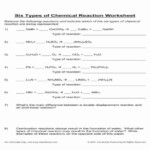 Chemical Reactions Types Worksheet Beautiful Types Chemical Reactions