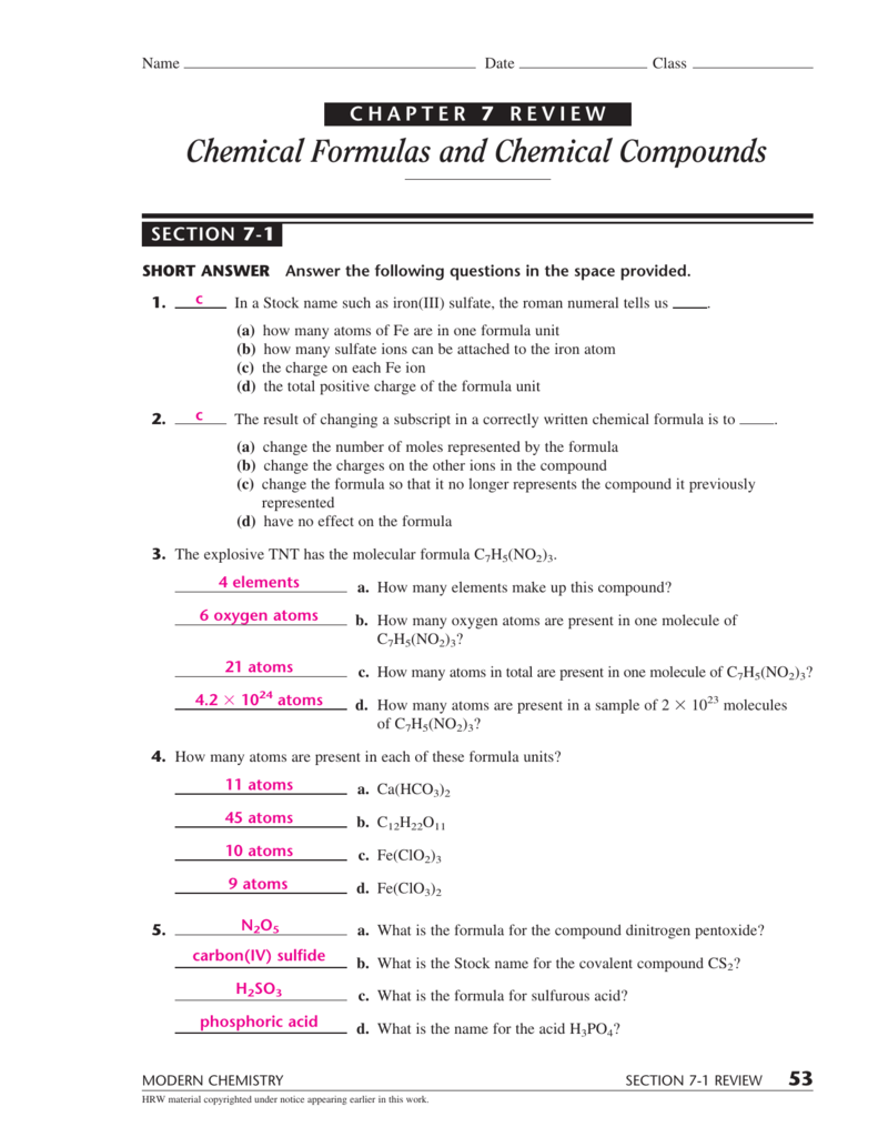 Chemistry Form 4 Chapter 7 Exercise And Answers ExerciseWalls