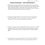 Chemistry Unit 5 Worksheet 3 Answers Worksheet List