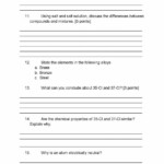 Chemistry Worksheet Matter 1 Answers