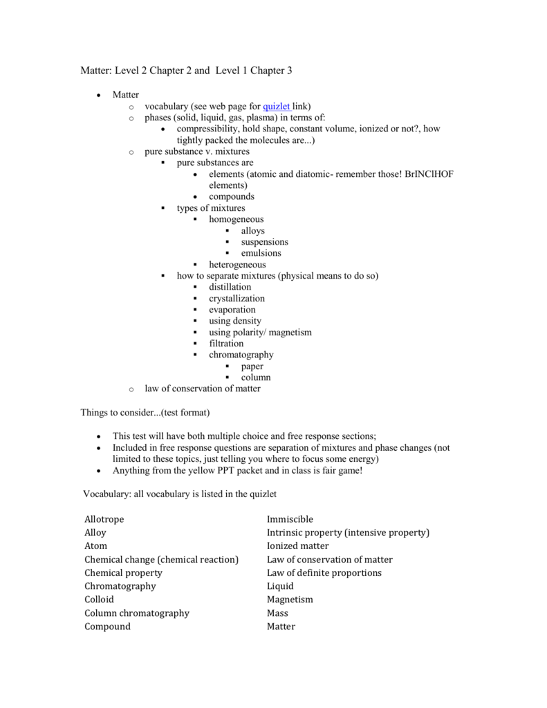 Classification Of Matter Worksheet Answers Chemistry Quizlet TUTORE 