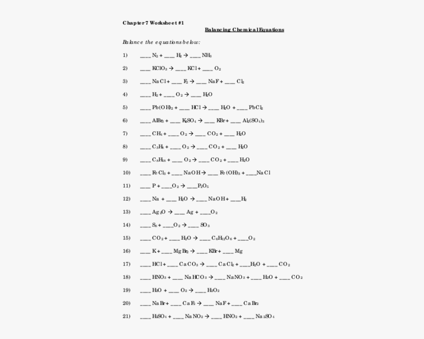 Completing Chemical Equations Worksheet Markdrumtracks