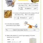 Density Problems Worksheet In 2021 Density Worksheet Density