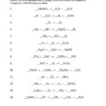 Double Displacement Reaction Worksheet Worksheet