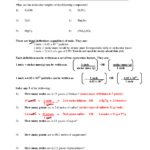 Gram Formula Mass Worksheet Answers Printable Worksheets And