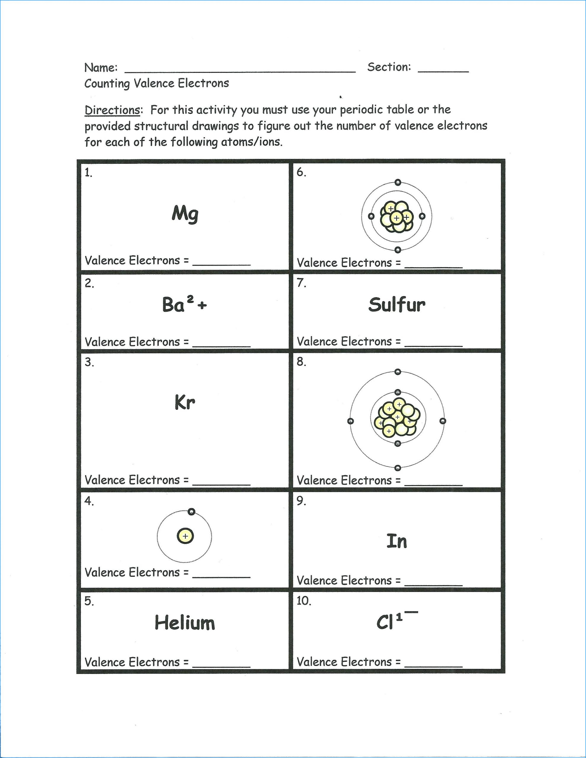 Introduction To Atoms Worksheet Answer Key Inspireops